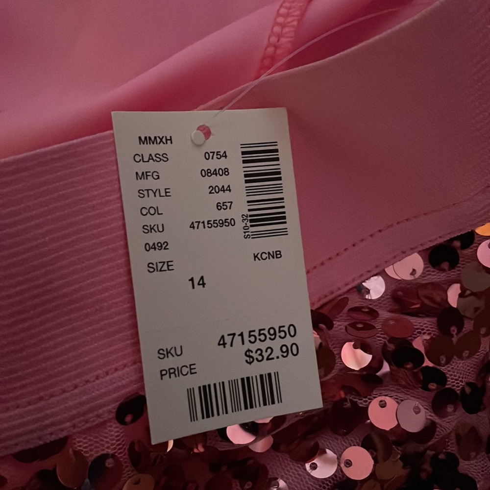 *HOST PICK* Pink sequin Justice skort size 14 (kids) - Picture 3 of 3